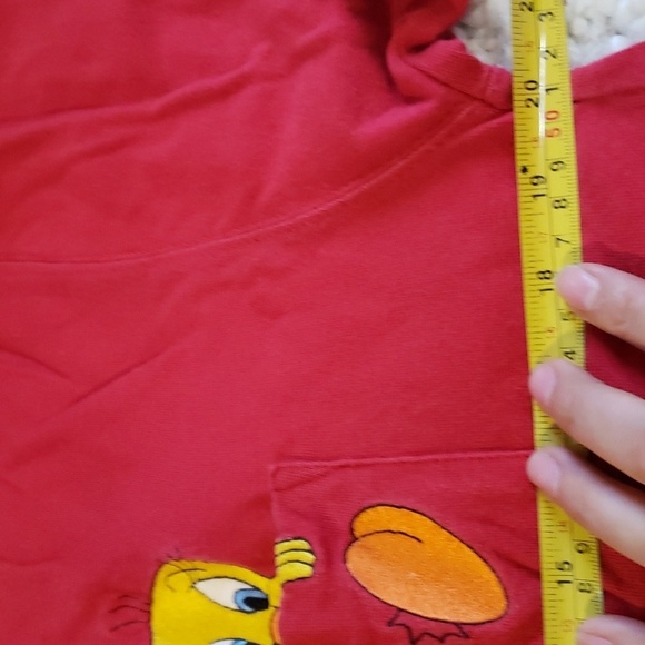 Vintage warner bros studio store looney tunes tweety bird red size small - Picture 4 of 6